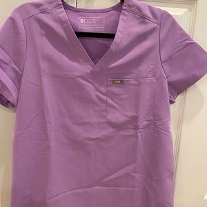 Figs Lilac Scrub Top